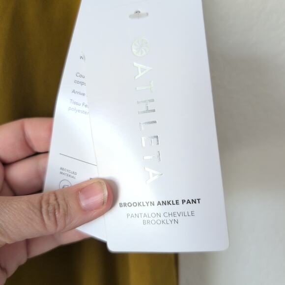 NWT Athleta Brooklyn Ankle Pants Tapered Leg Size 18 - Golden Mustard $89 - Picture 5 of 12